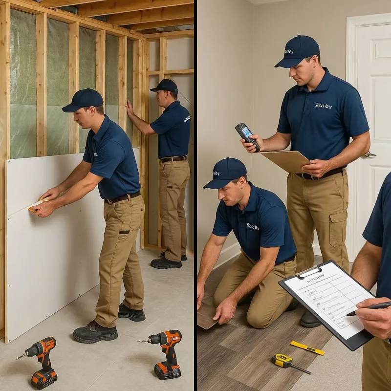 Repairs and Reconstruction process in Prairie du Sac, WI
